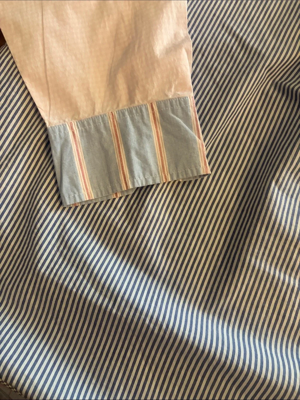 Lane Bryant Patchwork Button-Down Shirt in Light Blue, White & Red Gingham - Picture 6 of 7